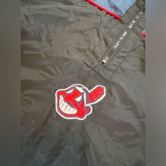 90s Cleveland Indians Windbreaker jacket rare vintage Carl banks g-iii starter - Picture 2 of 7